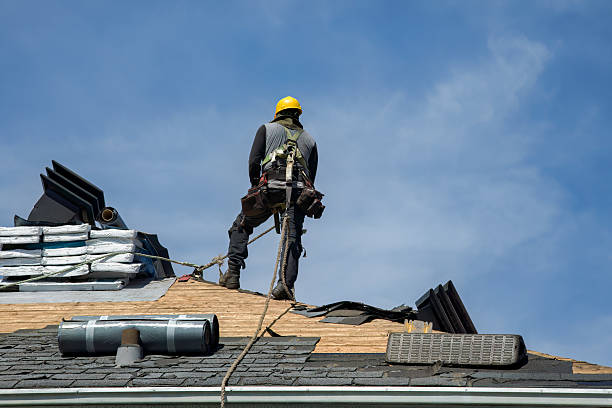Professional Flat Roof Repair technician working in Greens Farms, CT